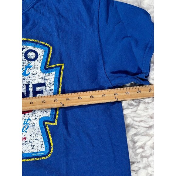 Kerusso T-Shirt Christian Men's XS Blue Mayo Light Shine for Jesus Spread - Picture 3 of 4